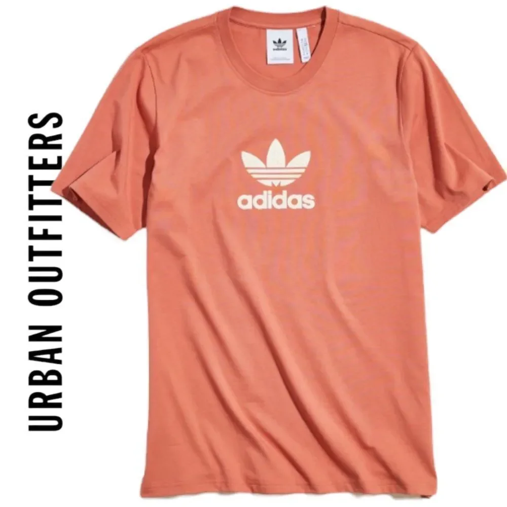 NEW Adidas Urban Outfitters UO Trefoil Logo Rhinestone Tee Shirt T-Shirt L XL
